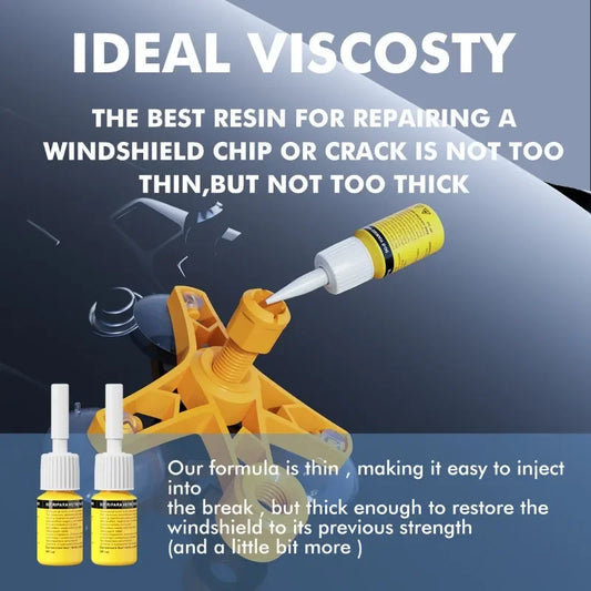 Reparationssats för Bilruta och Mobilskärm – DIY-kit för Hål och Sprickor med UV-lim