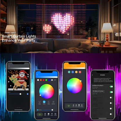 DIY LED-ljusgardin med appstyrning