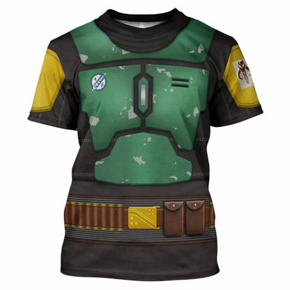 Fashion Men's T-Shirts Darth Vader Cosplay Summer 3D Printed Short Sleeve Street Casual Comfortable Quick-Drying Men's Clothing