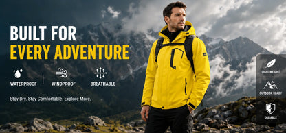 TACVASEN Spring Autumn Lightweight Jackets Mens Mesh Lined Waterproof Rain Jacket Outdoor Fishing Hiking Jacket Male Windbreaker
