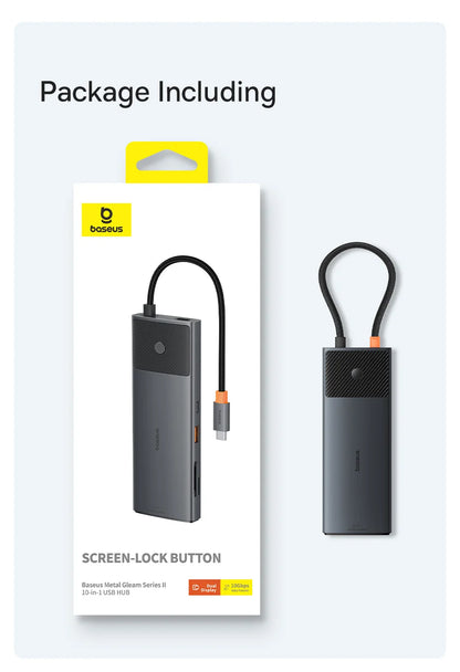 Baseus USB-C-hubb med HDMI, USB 3.2 och flera anslutningar