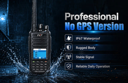 TYT MD-UV390 Dual Band DMR Two Way Radio VHF UHF Digital Analog Handheld Walkie Talkie GPS IP67 3000 Channels