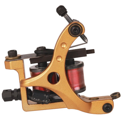 Professional Tattoo Coil Machine Tattoo Liner and Shader 10 Wraps Coils Iron Handmade Coil Tattoo Machine Gun for Tattoo Needle