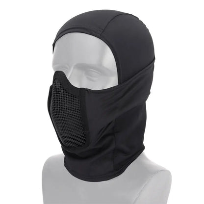 Taktisk balaclava halvmask med andningsbart nät
