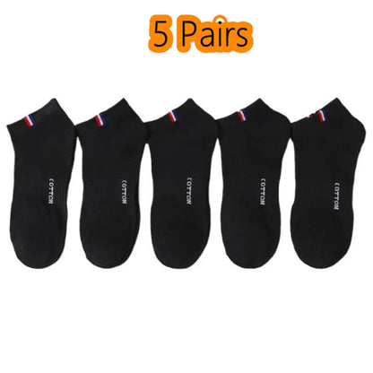 Herr Ankelstrumpor i Bomull 1–50-pack – Andningsbara, Tunna, Sport & Vardag, EU 38–45