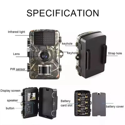 Hunting Camera Wild Infrared Night Vision Outdoor Motion Trail Game Cam Activated Tracking Photo Trap Cam Wild Surveillance