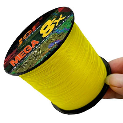 JOF 8 Strand 1000M 500M 300M 100M Japan Super Strong PE Braided Fishing Line Multifilament Braid Thread X8 18-78LBS