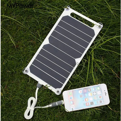 Portable 30W Waterproof Solar Charging Panel USB Type C For Camping Hiking Phone Power Bank Power Supply
