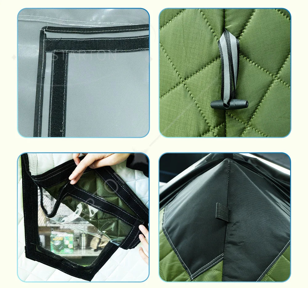 Custom Outdoor Portable Sauna Tent for Woodfire Dry Sauna Spa Tent with Waterproof Fly and Floor