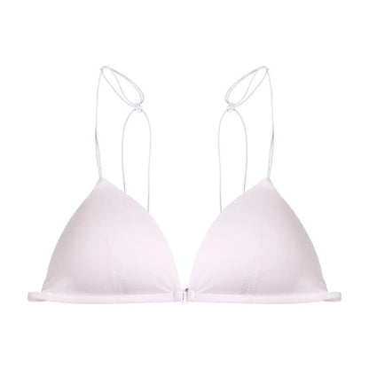 Fachion Triangle Bras for Women Beauty Back Push-up French Style Bra Thin Strape Solid Color Wireless Bra Girls