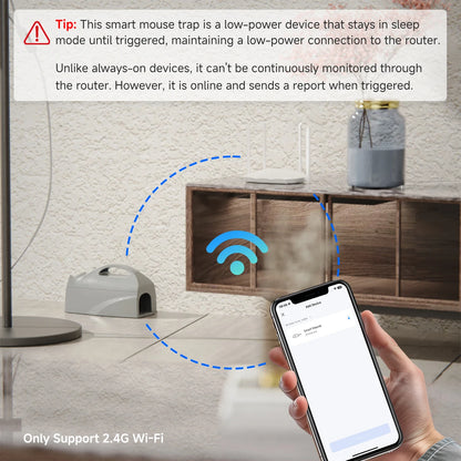 Tuya WiFi Smart Elektrisk Råttfälla 6000V Högspänning Gnagare Mördar Återanvändbar Anti-Rymnings Musfälla Fungerar Med Smartlife APP