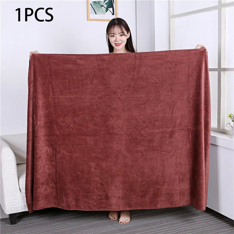 Beauty salon towels adult thickening large bath towels that soft absorb water do not shed hair multi-purpose micrmicrofiber towe