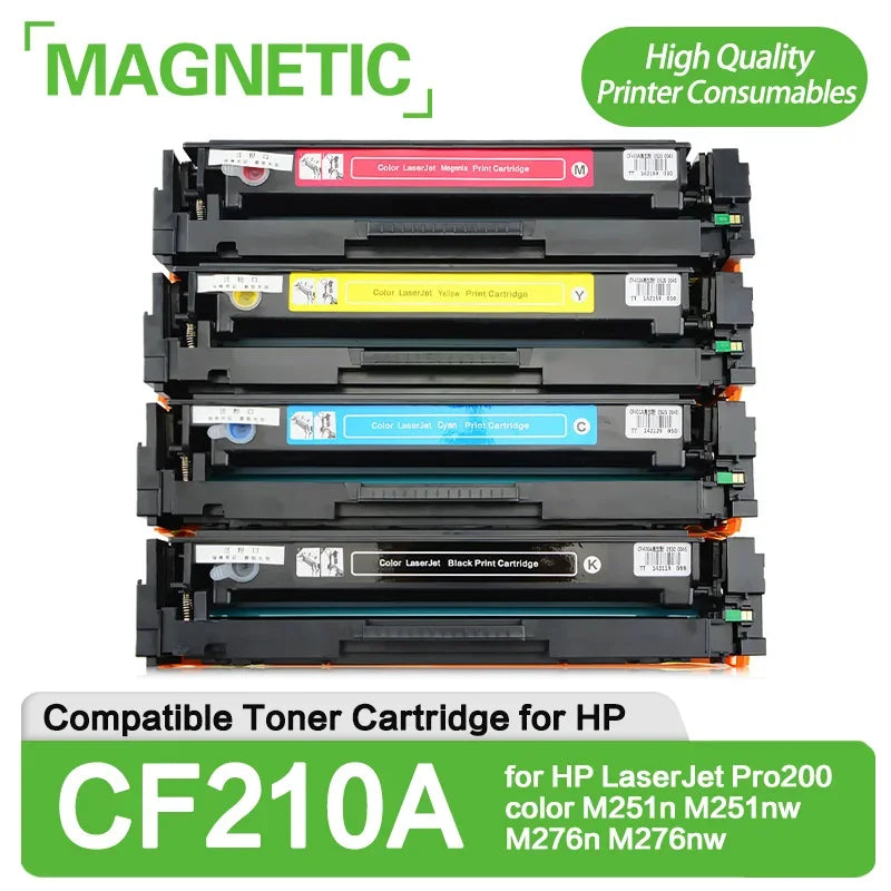 Kompatibel tonerkassett CF210A CF211A CF212A CF213A 131A för HP LaserJet Pro 200 Color M251n M251nw M276n M276nw
