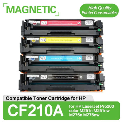 Kompatibel tonerkassett CF210A CF211A CF212A CF213A 131A för HP LaserJet Pro 200 Color M251n M251nw M276n M276nw
