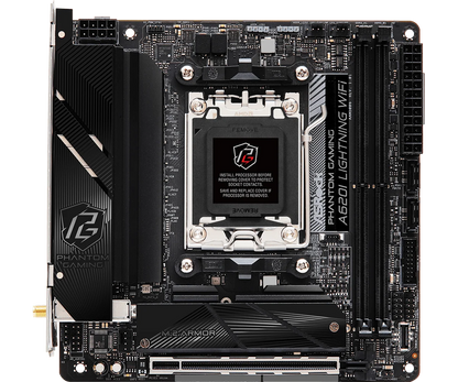 AM5 DDR5 Mini-ITX Motherboard ASROCK A620I LIGHTNING WIFI CPU Ryzen 7 7800X3D 9 7950X 9 7900X 7 7700X 5 8600G 5 9600X M.2 SATA 3