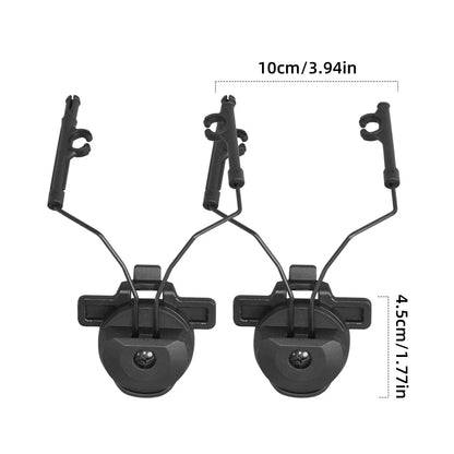 BOOIU Tactical Headset Bracket Wendy Helmet Earphone Buckle Stand ARC Rail Adapter Mount Comtac II Noise Cancelling Headset