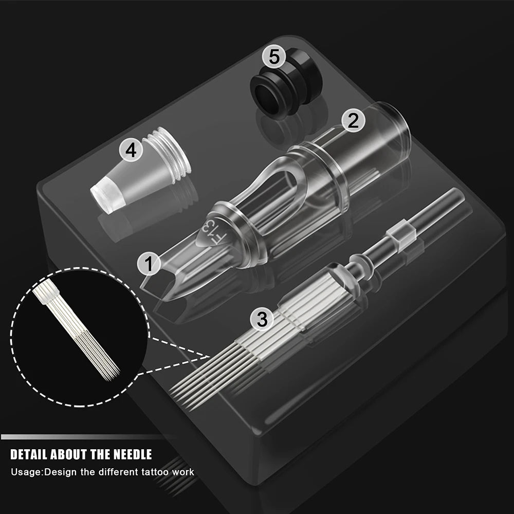 Tattoo Pen Machine Kit Tattoo Machine Set with Wireless Power Supply Tattoo Cartridge Needles Practice Skin Inks Accessories