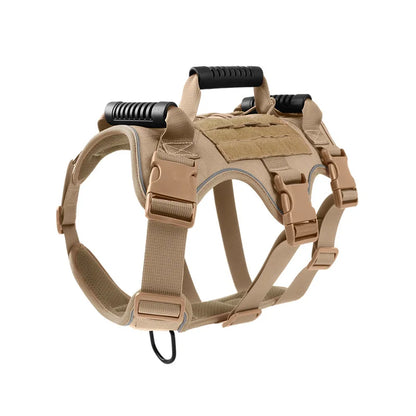 Taktisk Hundsele – Stötdämpande & Explosionssäker, M–XL, Army Green/Khaki/Camo/Svart