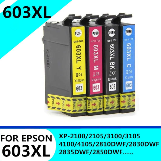 T603XL-kompatibla bläckpatroner för Epson – 4 eller 5-pack