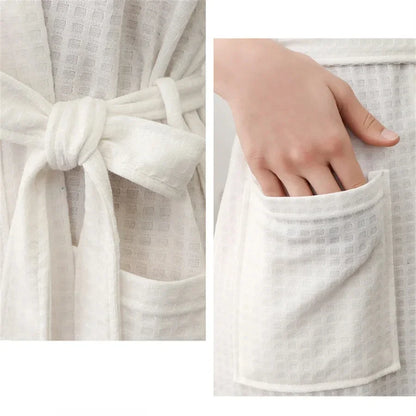 Unisex Kimono Badrock Lång – Lätt Mjuk Sommar & Höst Loungewear, 17 Färger M–3XL