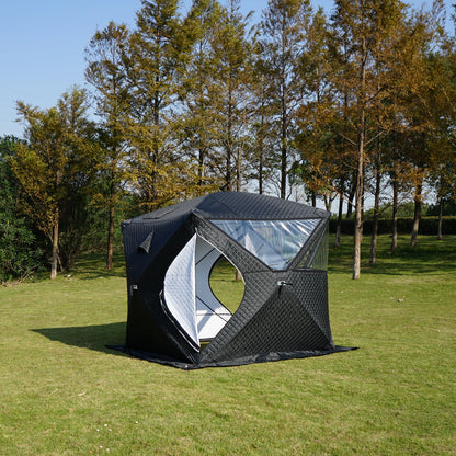 Outdoor Sauna Tent Portable Fireproof Camping Warm Ice Fishing Automatic Tent for Camping, Backyard, Home Gym