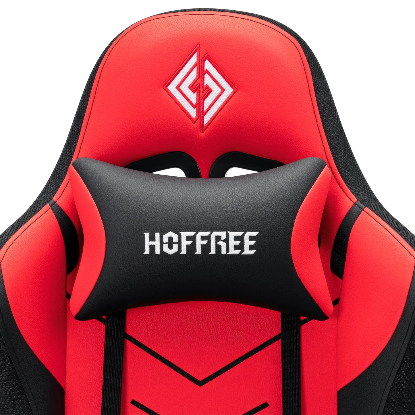 300lbs Gaming Chair with Music Rhythm RGB LED Lights and Wireless Speakers Ergonomic Massage Computer Gaming Chair with Footrest