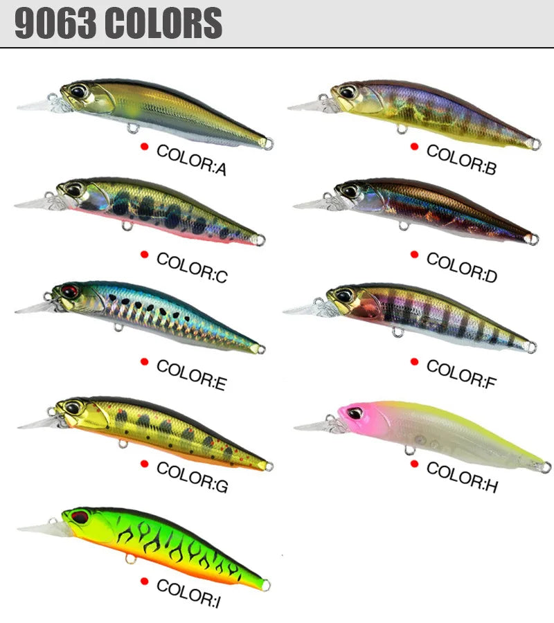 Minnow Fishing Lure Wobbler Rozante 77SP Long Cast Hover Swaying Lure Jerkbait Artificial Bait Culter 77mm/63mm Alburnus Bait