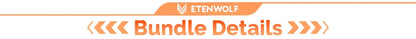 ETENWOLF AIR 3 Mini Elektrisk Luftpump – 2600 mAh, 360 L/min, Campinglampa 600 lm, 5 Munstycken