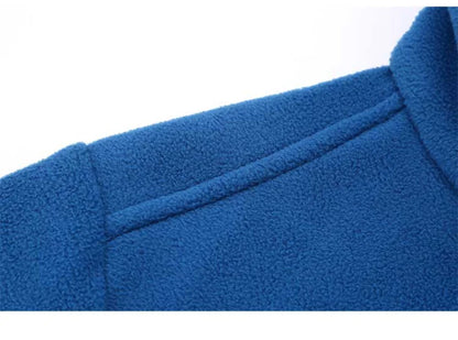 Herr/Dam Fleecejacka Vinter 2026 – Anpassningsbar Tryck Vandring Camping Outdoor S–4XL 6 Färger