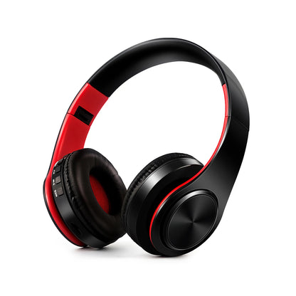 Wireless Bluetooth Headphone HI-FI Stereo Over-ear Earphone Foldable Gaming Music Headset TF Card with Mic Noise Cancelling