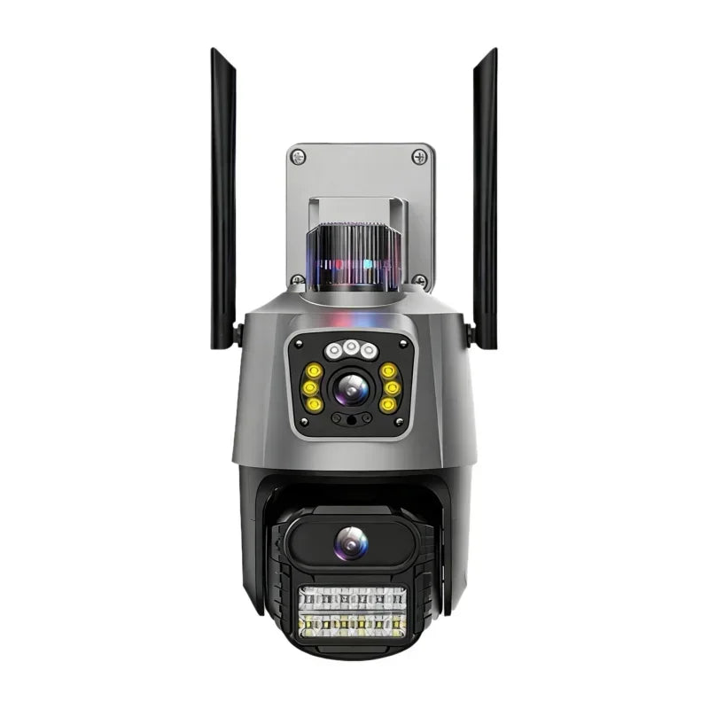 WiFi IP Camera Security Protection Dual Lens Dual Screen Wireless Indoor Monitor Auto Track PTZ CCTV Video Surveillance V380 Pro