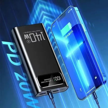 Lenovo 140W Power Bank 200000mAh Large Capacity Super Fast Charging Digital Display For iPhone Samsung Emergency Power Battery