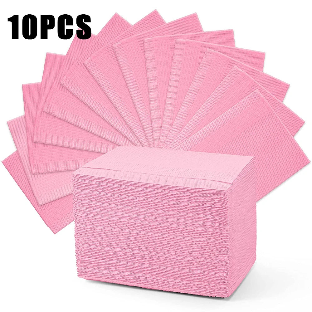 250/125/10pcs Tattoo Clean Pad Disposable Colorful Dental Bibs Tattoo Table Covers Cleaning Wipes Napkin Tattoo Accessories