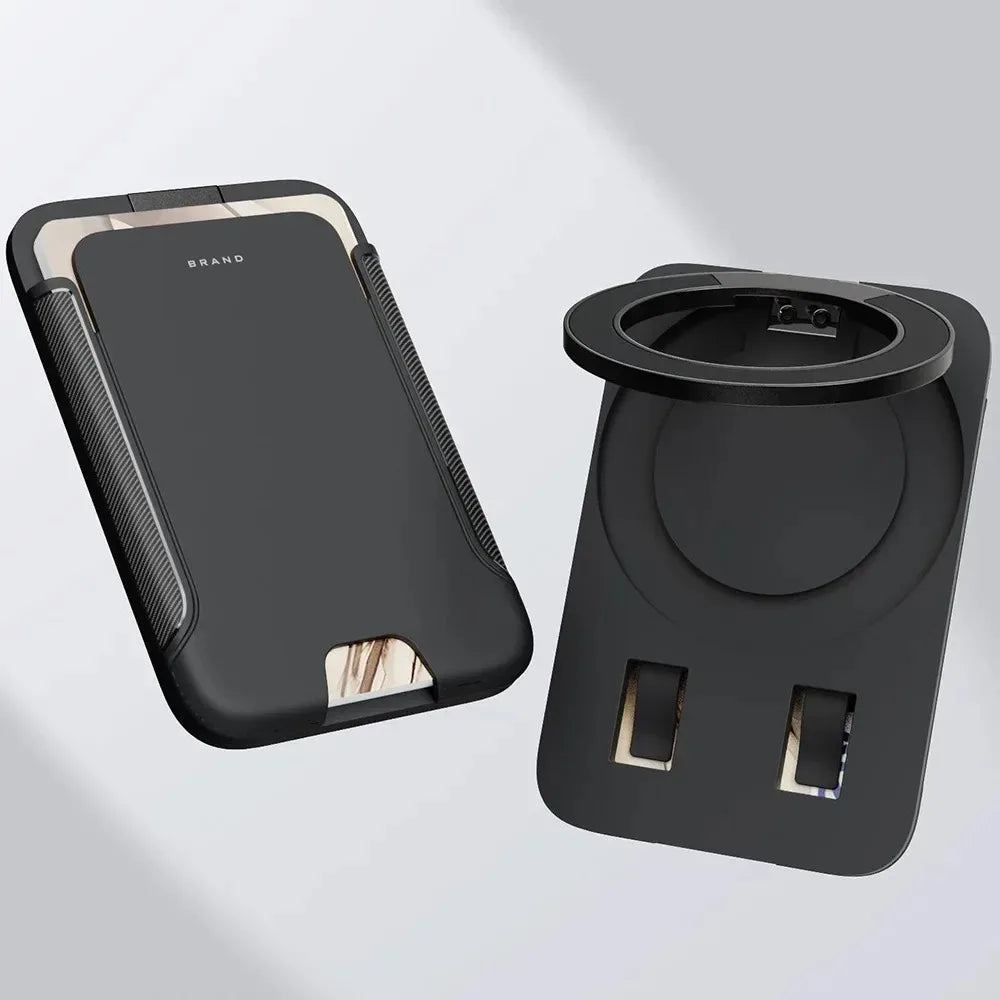 Strong Magnetic Card Holder Wallet Compatible with MagSafe iPhone Pixel Galaxy XiaoMi - Smartphones Wallet