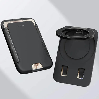 Strong Magnetic Card Holder Wallet Compatible with MagSafe iPhone Pixel Galaxy XiaoMi - Smartphones Wallet