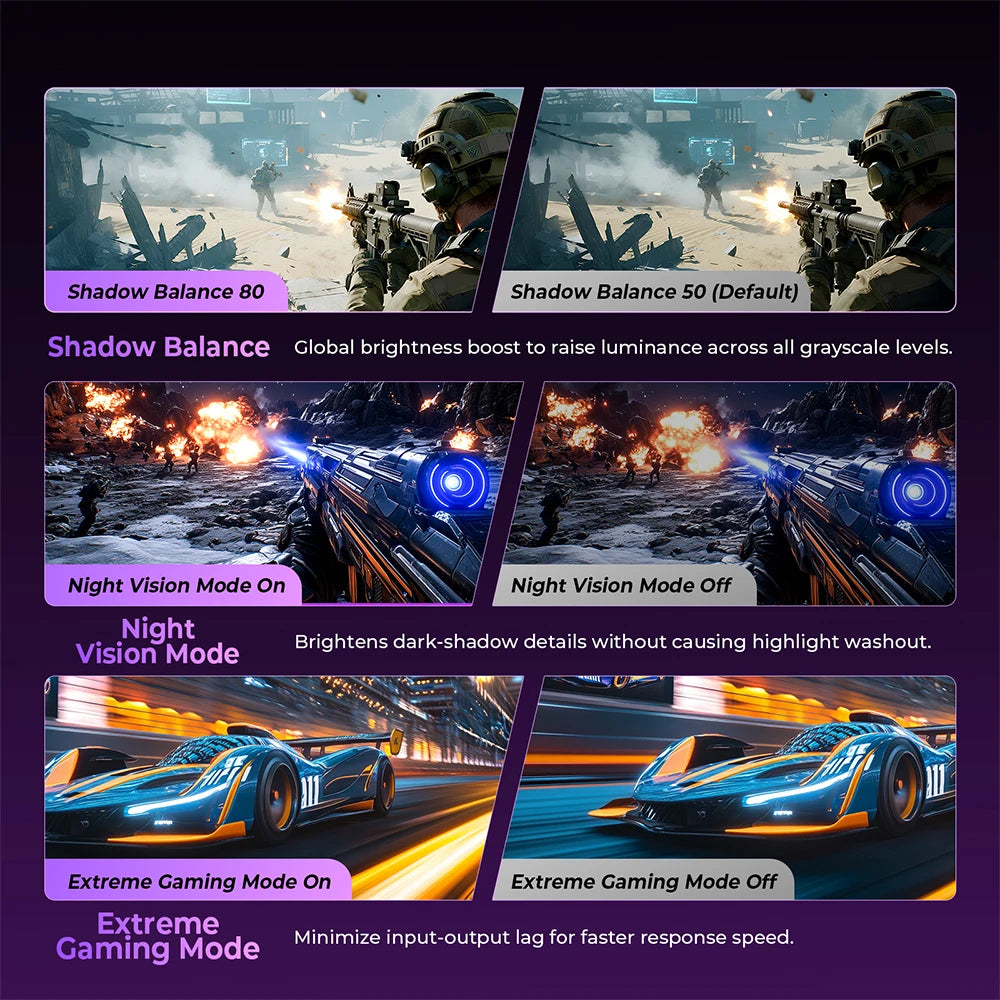TITAN ARMY KF271S PLUS 27inch 240Hz Gaming Monitor - QHD Fast IPS, 2560x1440, HDR400, Height-Adjustable Stand, Dual RGB Edge Lights, DP/HDMI, Competitive Esports & Pro Gaming