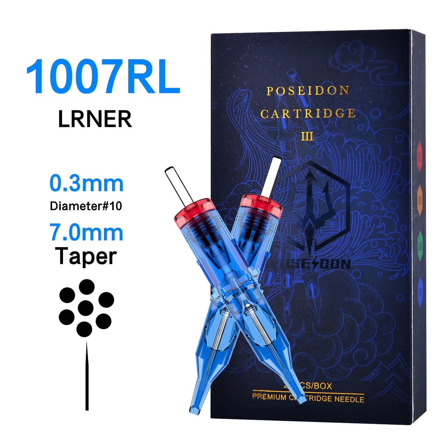 10Pcs POSEIDON V3 Pro Tattoo Needles High Quality Disposable Permanent Makeup Tattoo Cartridge Needles For Tattoo Machine