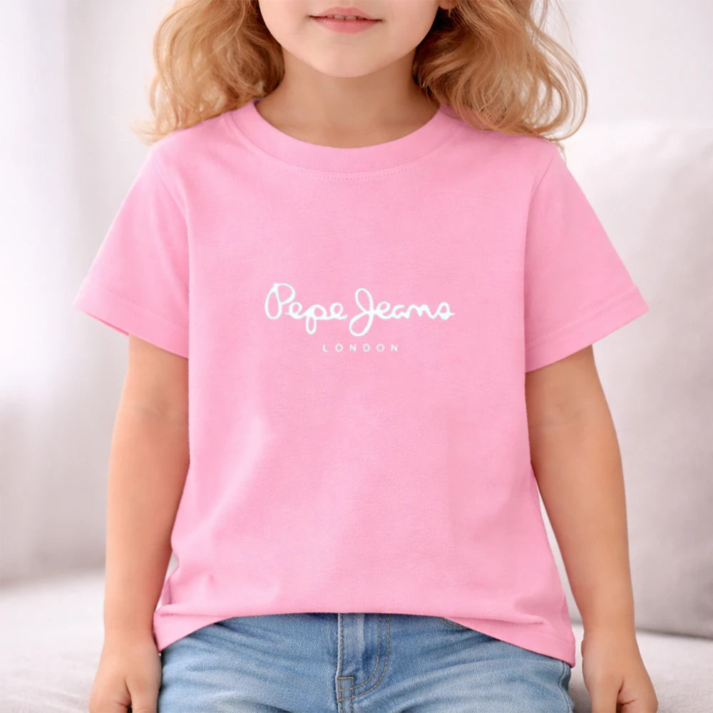 Children Clothes Brand Letters Print T-shirt 3-12Yrs Boys Girls Short-sleeved Top+Shorts Casual Fashion Sports Set Clothing