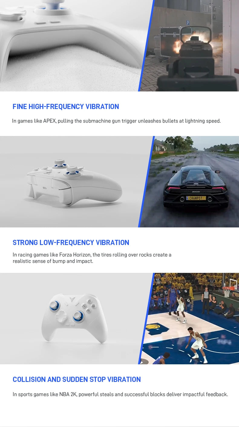 Flydigi Direwolf 4 Wireless Gamepad Controller Wired Gaming Console Support PC /Switch/Phone/Tablet Computer Video Gaming Player