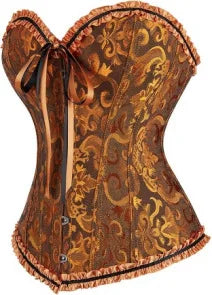 Sexig gotisk korsett shapewear dam steampunk snörning midjeträning