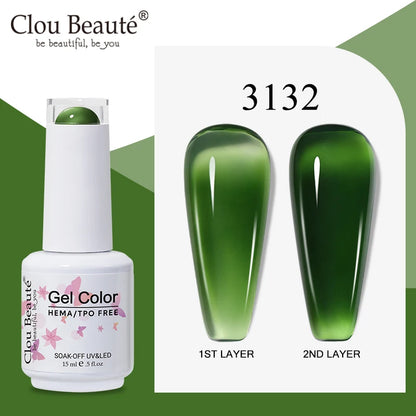 Clou Beaute Semi-transparent Jelly Color UV Gel Manicure Gel Nail Nail Supplies For Professionals Semi-permanent Varnish 15ml