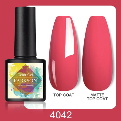 Parkson No Wipe Top Base Coat Nail Gel polish Design Enhancer Varnish Semi Permanent Soak Off UV LED Nail Art Tool
