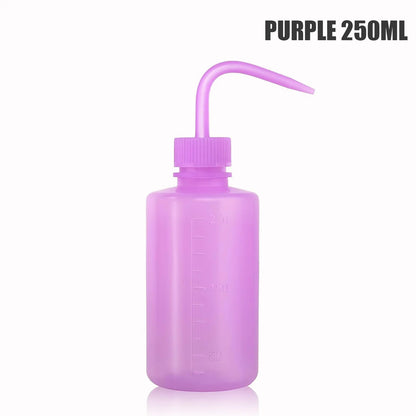 500/250ml Tattoo Wash Bottle 5 Colors Rinse Spray Bottle Economical Plastic Squeeze Clean Bottles for Medical Labs Tattoo Supply