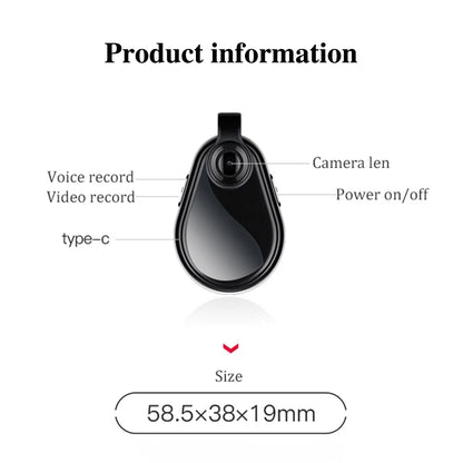 1080P Action Camera Oculta Wide View Angle Portable Small Nacklace Audio Video Voice DV Dictaphone 8-128GB Digtal Recorder Cam
