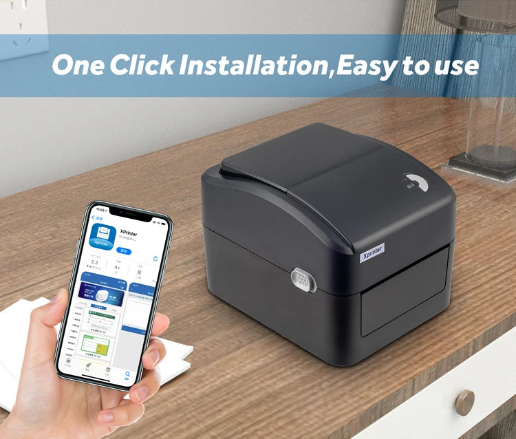 Xprinter Termisk Fraktskrivare 4" – XP-420B 460B 463B USB Bluetooth WiFi Ethernet – DHL FedEx UPS Streckkod 203dpi CE 2026