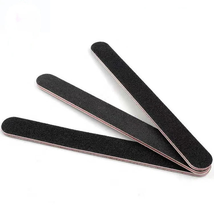 10Pcs Nail Files Sanding 100/180 Round Grit Buffer Block Pedicure  Manicure Buffing Polish Beauty Tools Professional Nail Files