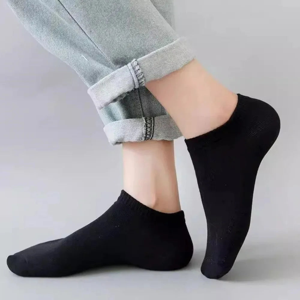 Men's and women's boat socks, shallow mouth invisible short socks, spring and summer thin style, no drop heel, anti odor,