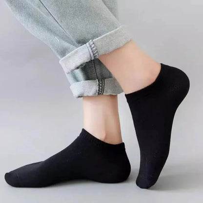Men's and women's boat socks, shallow mouth invisible short socks, spring and summer thin style, no drop heel, anti odor,