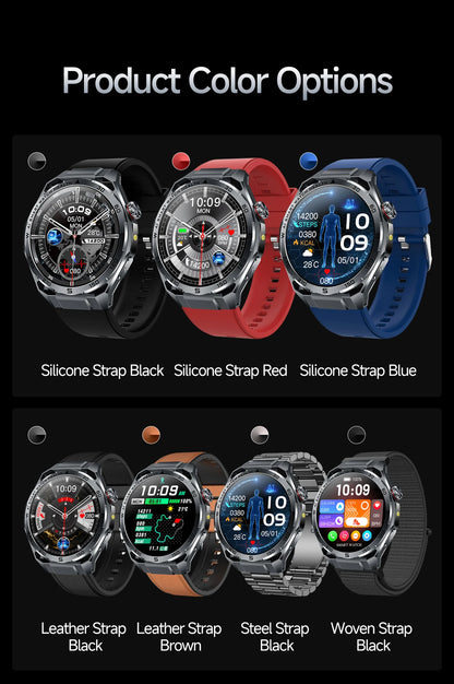 2026 New AI Health Care Accurate Detection ECG Smart Watch Blood Pressure lipids Uric Acid Analysis Bluetooth Call Smart Watches