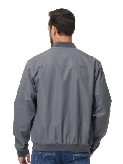 Men's Lightweight Windbreaker Jacket Causal Fashion Stylish BaseBall Coat with Side Inner Pocket for Work Golf Fishing